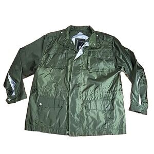 Rocawear‎ Jacket Mens Size XL Y2K Army Green Bomber Streetwear Coat Hip Hop